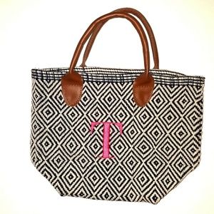 ANNIE SELKE Fresh American Le Tote Black/White Bag